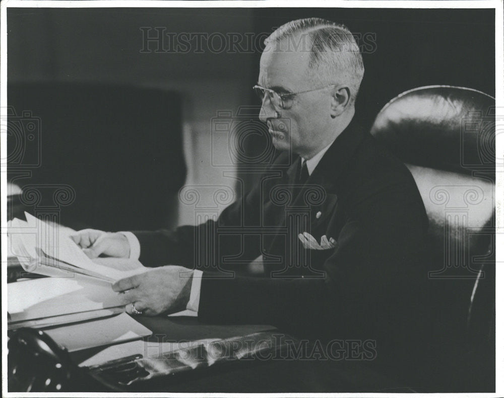 Press Photo President Harry Truman - Historic Images