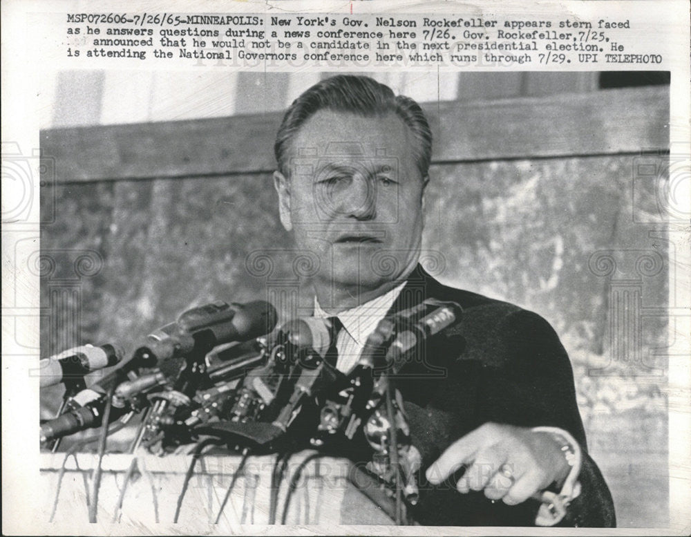 1967 Press Photo New York Governor Nelson Rockefeller - Historic Images