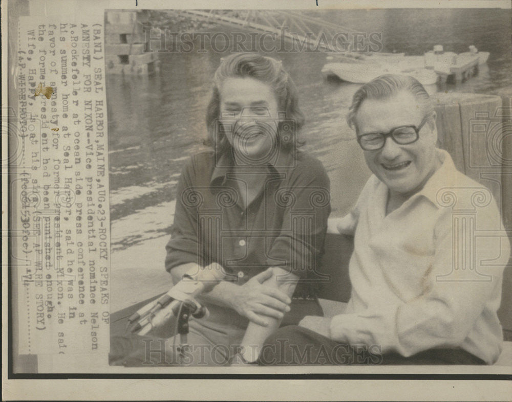 1974 Press Photo Nelson Rockefeller Vice President Nominee - Historic Images