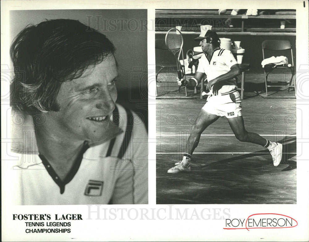 1982 Press Photo Foster&#39;s Lager Tennis Legends Championships - Historic Images