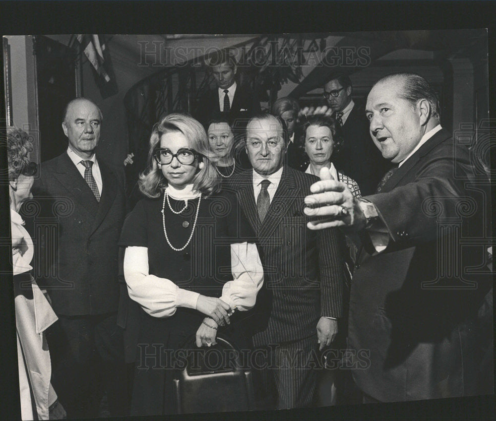 1972 Press Photo Princess Christina Of Sweden Arrives At Luncheon - Historic Images