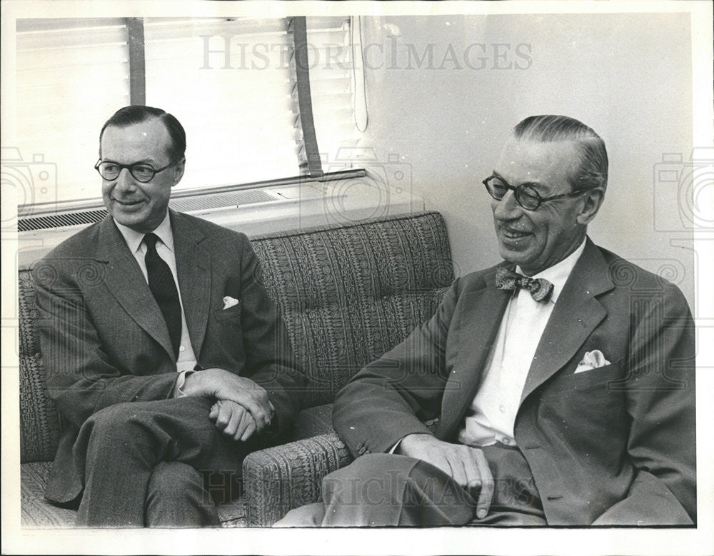 1963 Press Photo Lord Plowden Lord Harcourt British Consulate - Historic Images