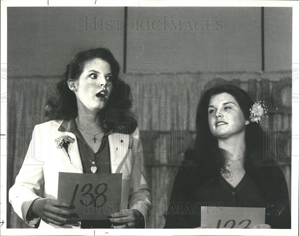 1979 Press Photo Kitty McMahon Wide Eyed Winner Queen St. Patrick&#39;s Parade - Historic Images