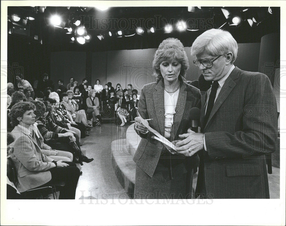 1984 Press Photo Phil Donahue Show Senior Producer McMillen - Historic Images