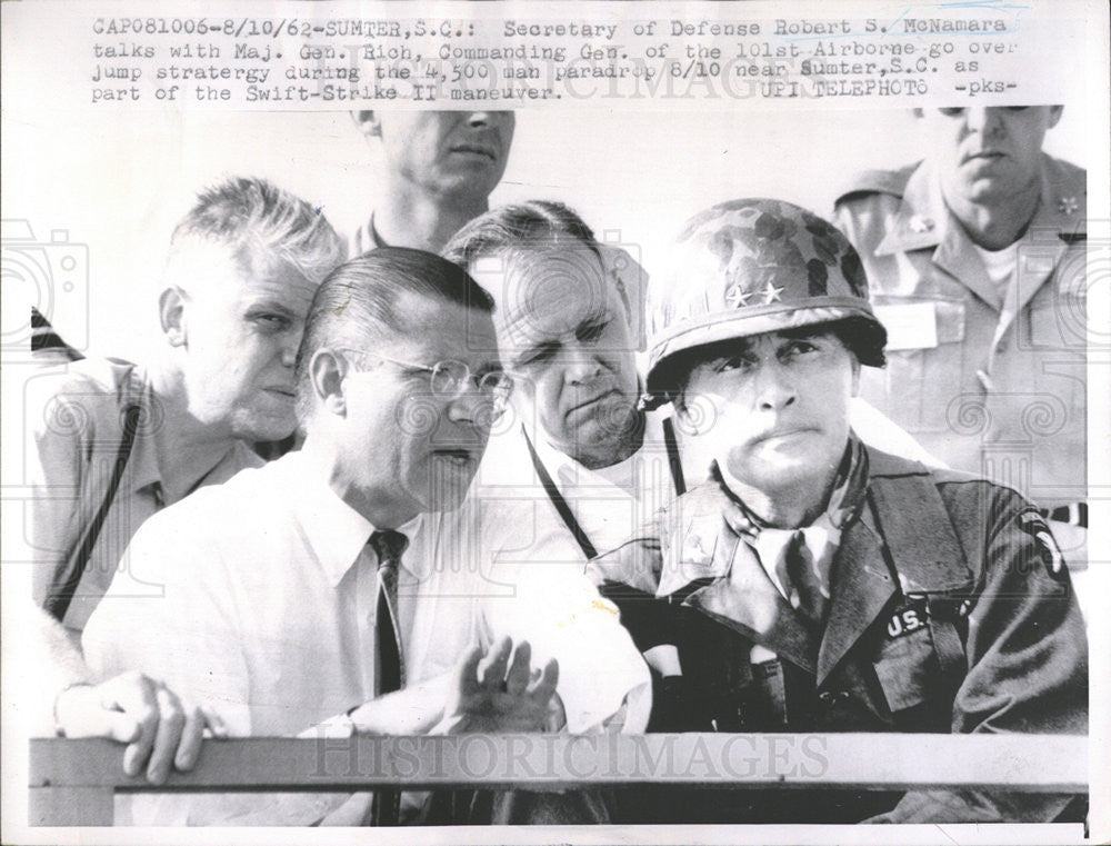 1962 Press Photo Secretary of Defense Robert S. McNamara - Historic Images