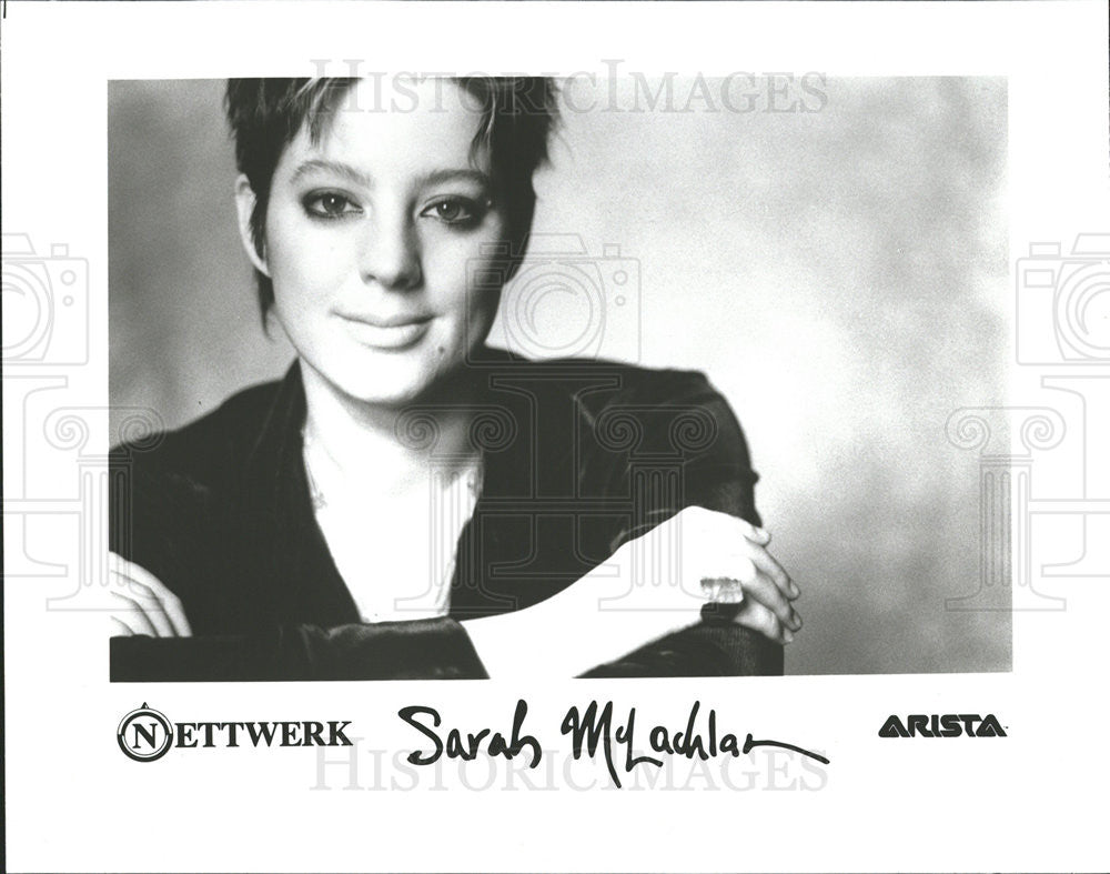 1997 Press Photo Sarah McLachlan Singer Songwriter Entertainer Arista Records - Historic Images