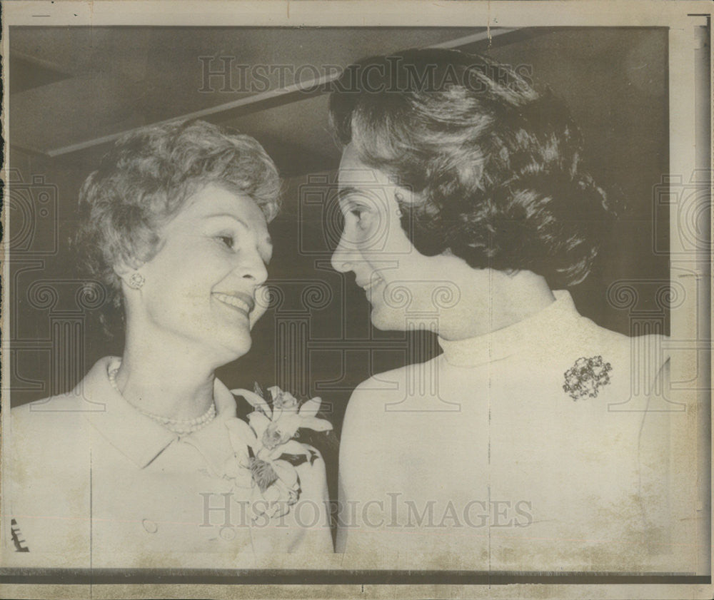 1968 Press Photo mrs. Nelson Rockefeller Mrs Richard Nixon - Historic Images