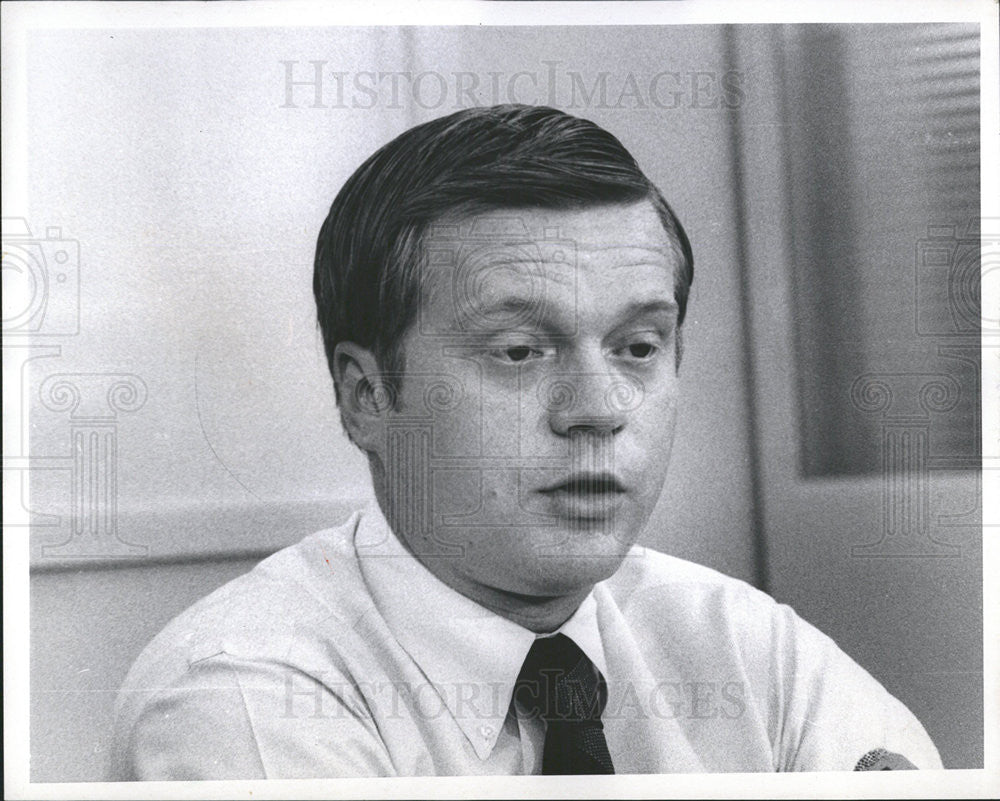 1970 Press Photo Kenneth Drum President Of The Teachers Union Niles High School - Historic Images