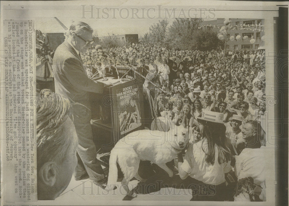 1968 Press Photo New York Governor Nelson A. Rockefeller/US Vice President - Historic Images