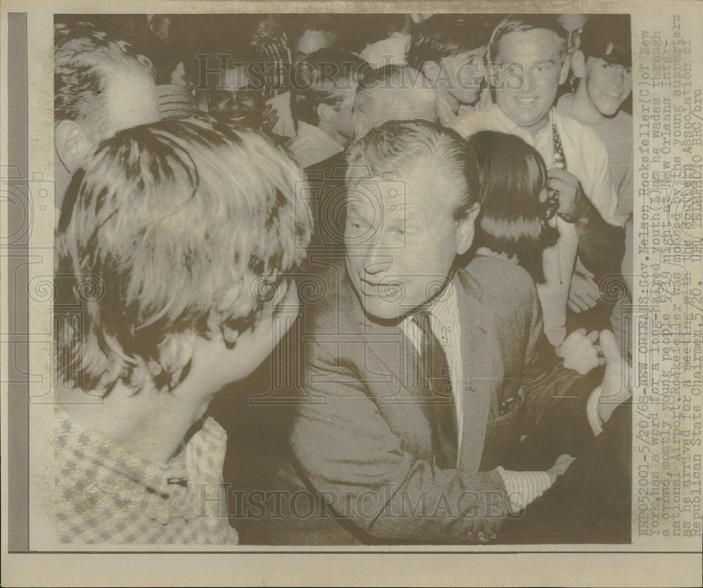 1968 Press Photo Nelson A. Rockefeller/Governor New York/US Vice President - Historic Images