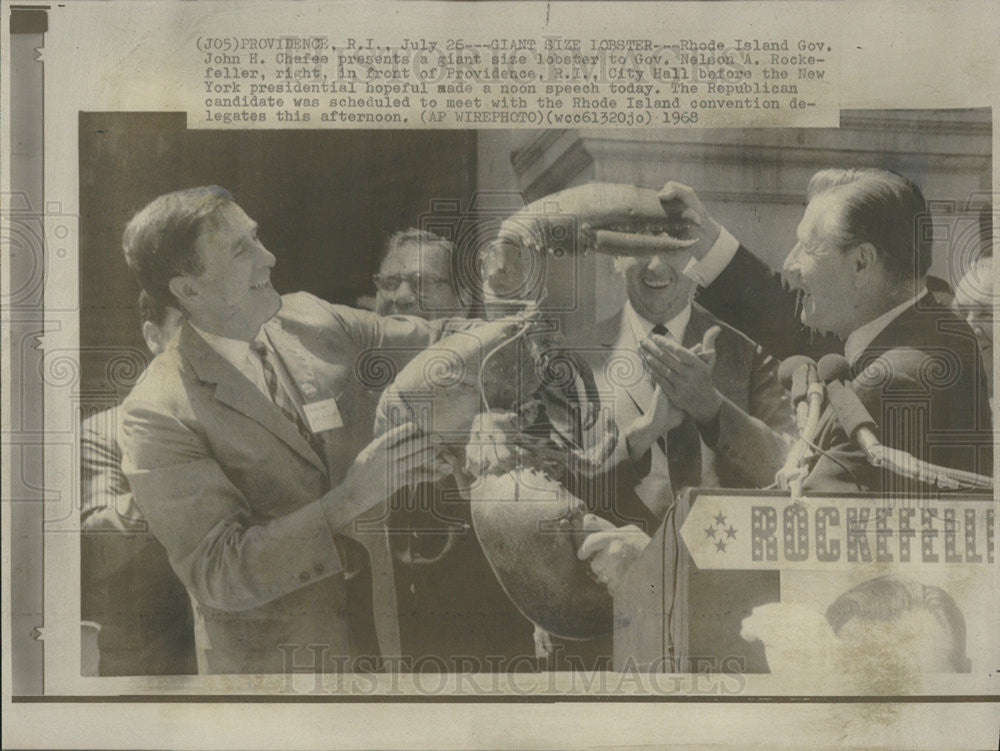 1968 Press Photo Election Campaign - Nelson Rockefeller - Historic Images