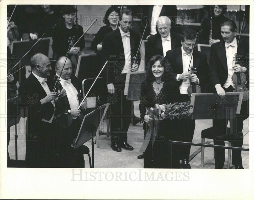 1988 Press Photo Conductor Sondra Berman Epstein Chicago Symphony Orchestra - Historic Images