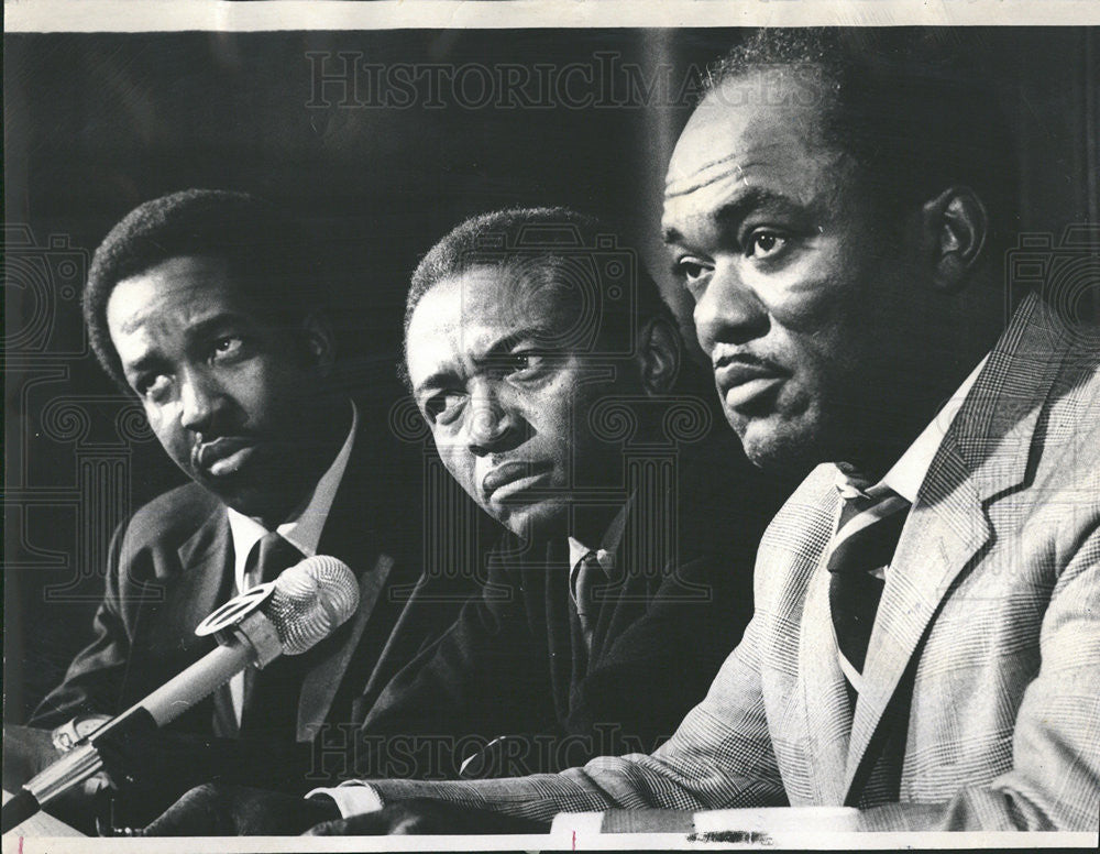 1972 Press Photo Businesmen claim laxity and insensitivity to blacks - Historic Images