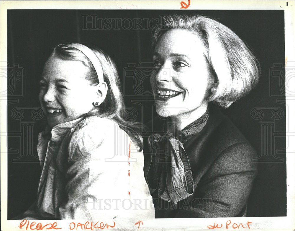 1987 Press Photo Elise du Pont, the Republican Candidate for Delaware&#39;s Seat - Historic Images