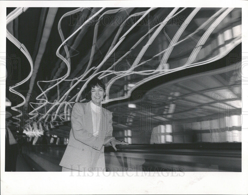 1989 Press Photo Patricia Engels, VP of Marketing For United Airlines - Historic Images