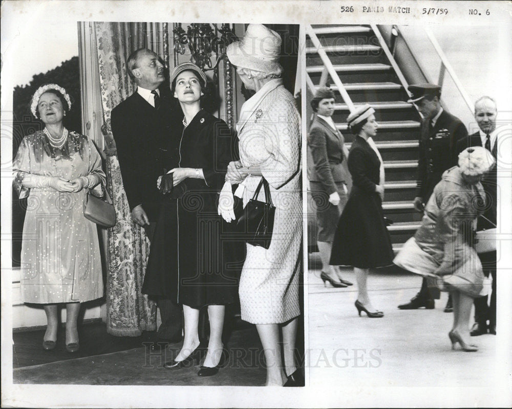 1959 Press Photo Queen Mother and Princess Margaret - Historic Images