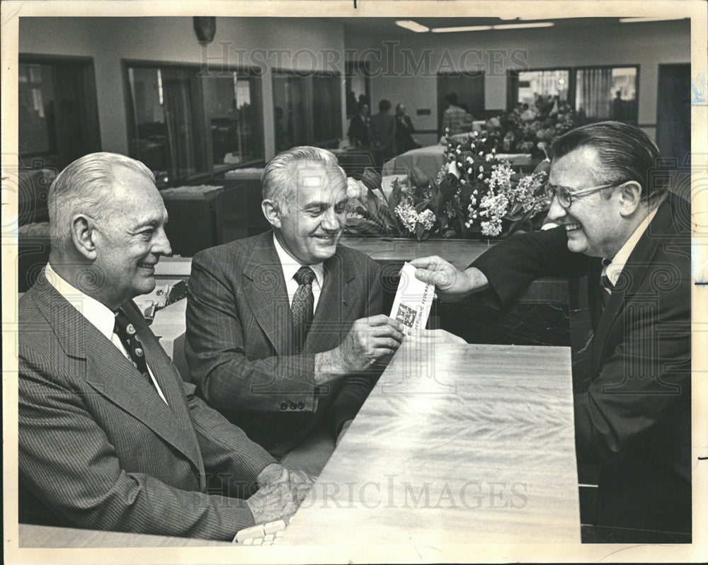 1975 Press Photo John Camphouse,Otto Martinek &amp; E,Stanley Enlund - Historic Images