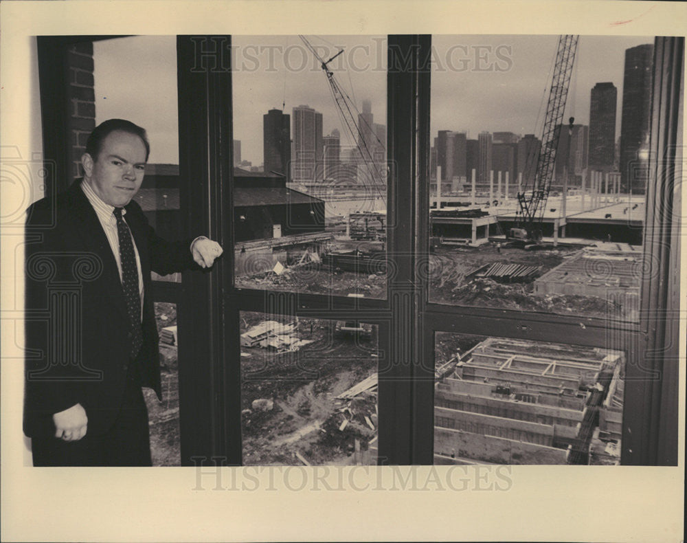 1993 Press Photo 
Jim Reilly Chief Staff Governor Jim Edgar Kirk Dillard - Historic Images