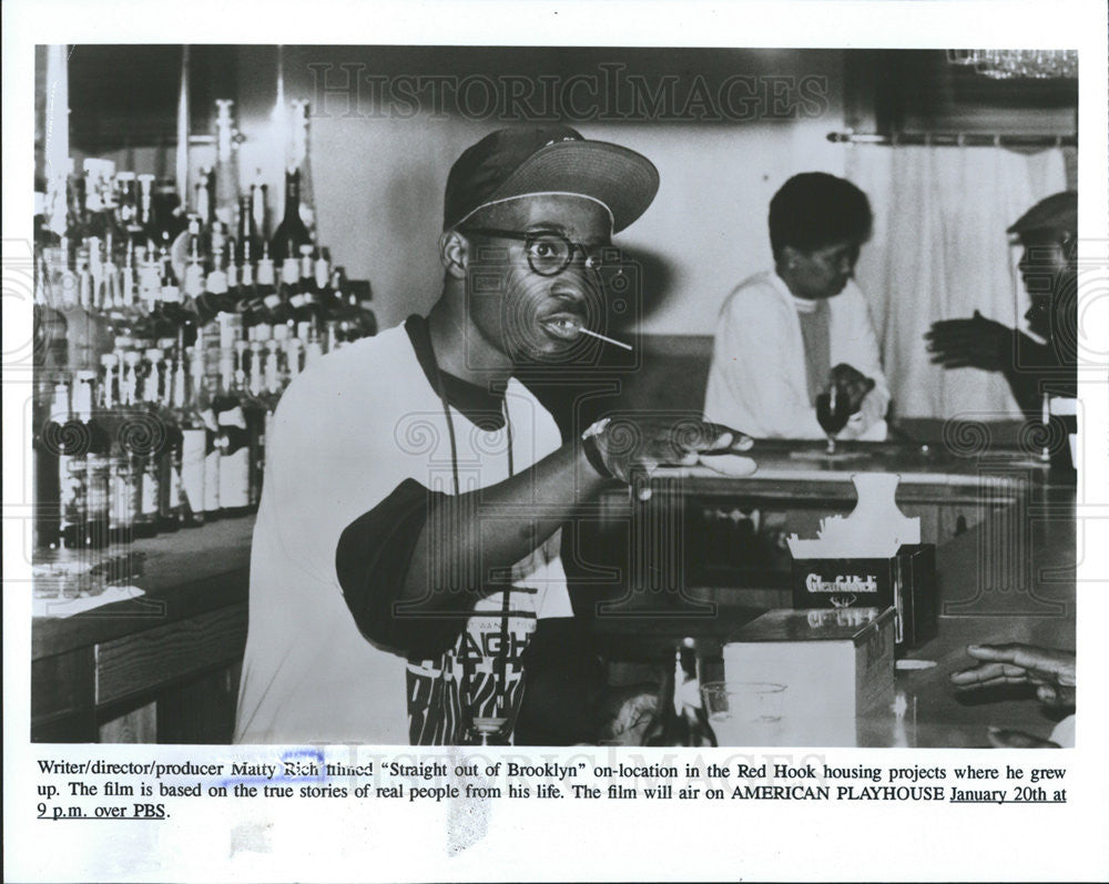 Press Photo Matty Rich Writer Director Producer &quot;Staraight Out Of Brooklyn&quot; - Historic Images