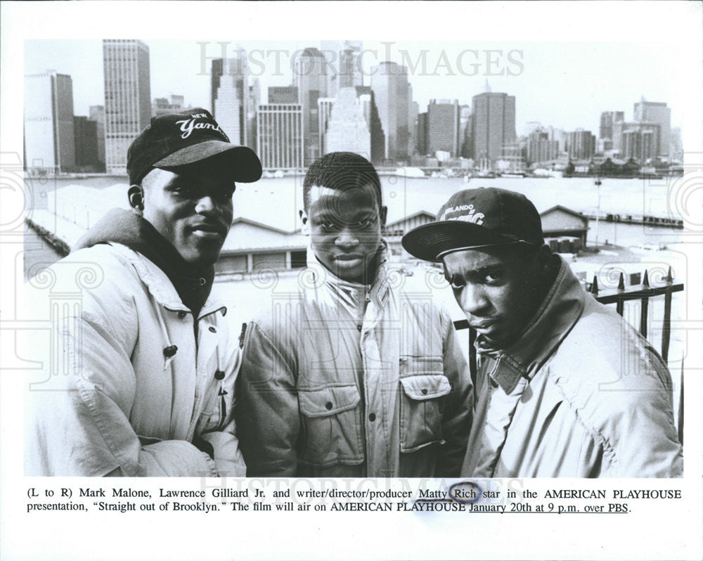 Undated Press Photo Matty Rich Director Writer Producer &quot;Staraight Out Of Brooklyn&quot; - Historic Images