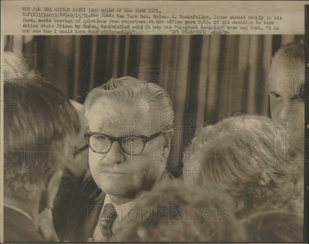 1971 Press Photo Nelson Rockefeller Republican Politician - Historic Images