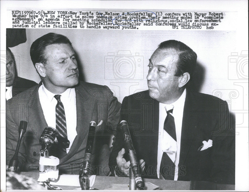 1959 Press Photo United States New York Politician Governor Nelson Rockefeller - Historic Images