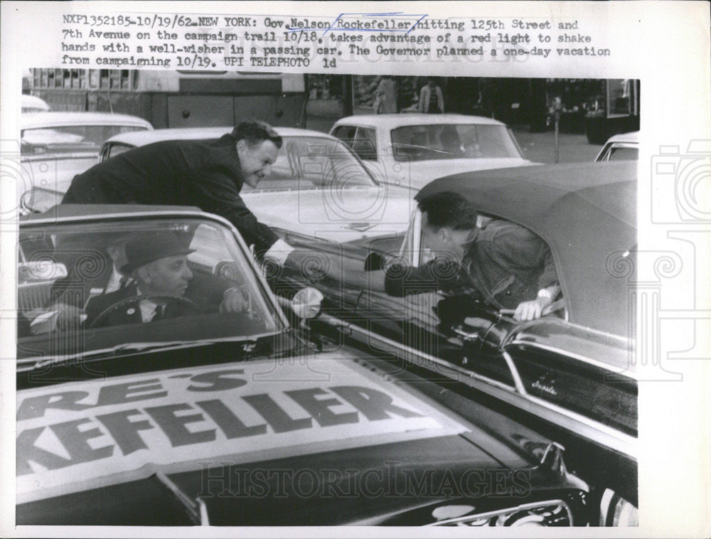 1962 Press Photo Nelson Rockefeller Republican Politician - Historic Images