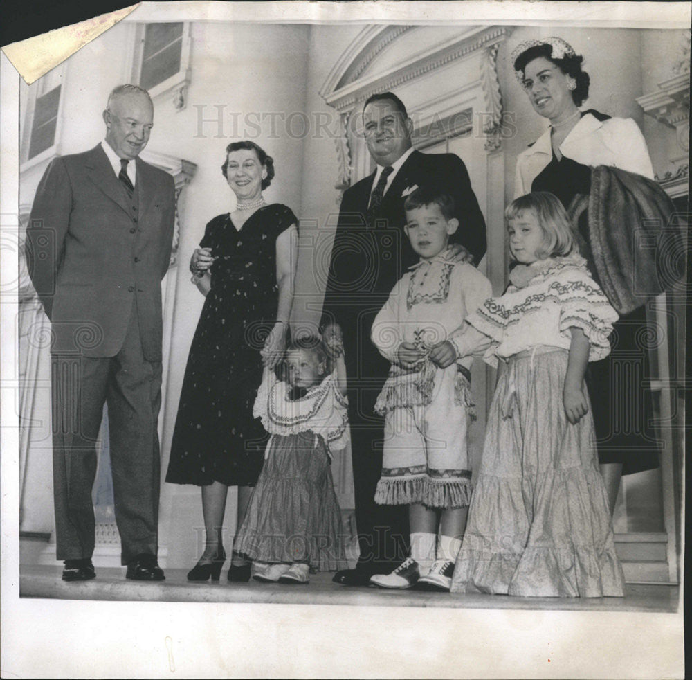 1953 Press Photo Panama President Jose A. Remon and Wife Senora Remon - Historic Images
