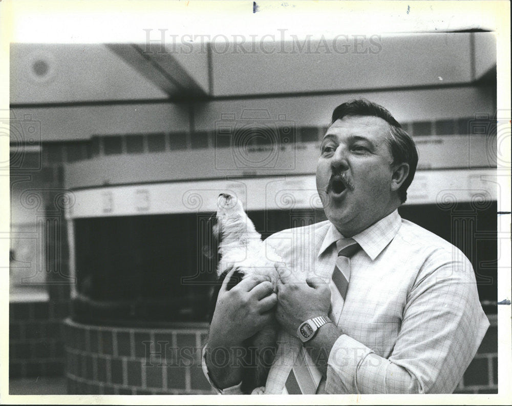 1984 Press Photo Peter F Poholik Trainer for Chicago Police Department - Historic Images