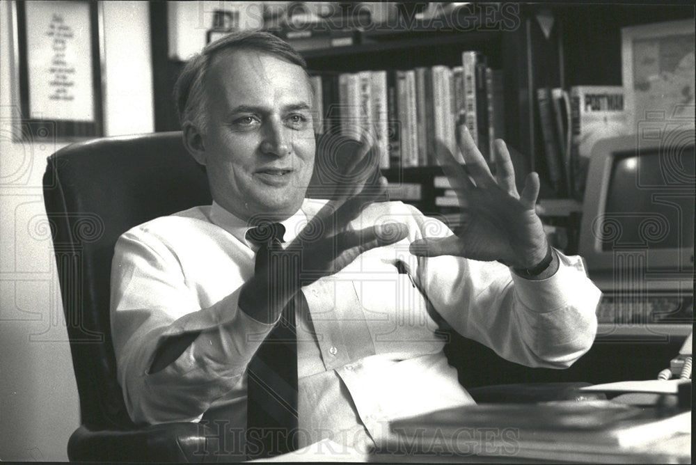 1987 Press Photo Sen. David Durenberger of the American for Generational Equity - Historic Images