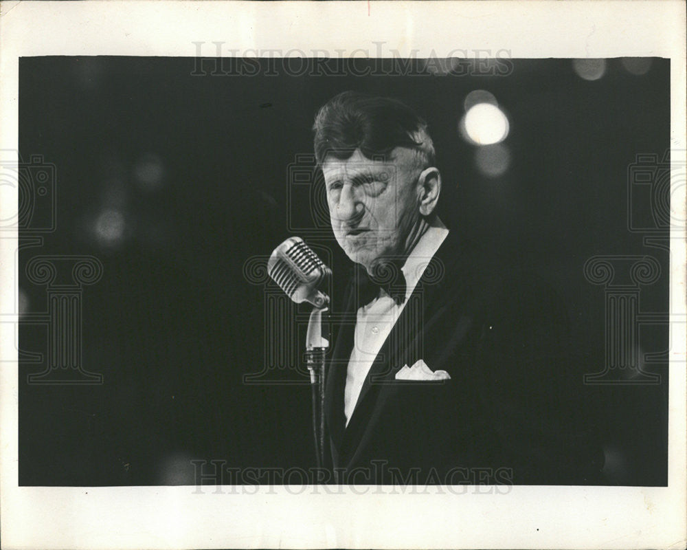 1971 Press Photo Jimmy Durante Italian American Singer Actor Pianist Comedian - Historic Images