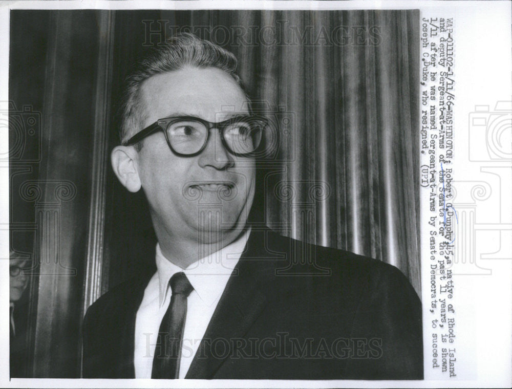 1966 Press Photo Robert G. Dunphy 45, A Navtive of Rhode Island - Historic Images