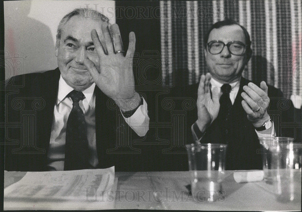 1990 Press Photo George Dunne Democratic Politician - Historic Images