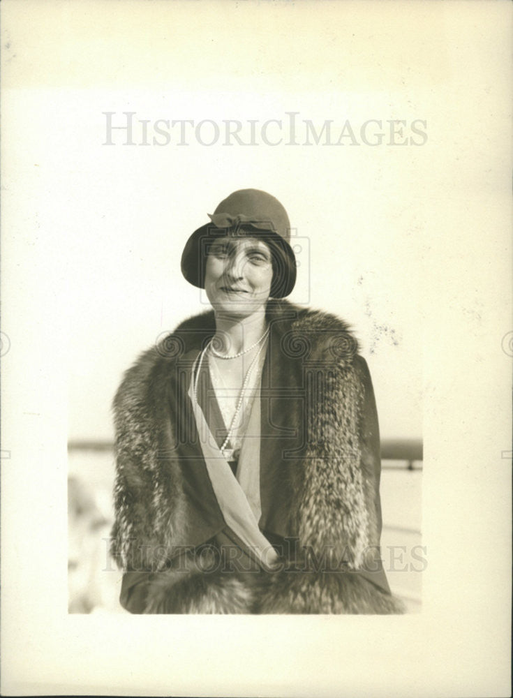 1928 Press Photo Mrs. Baron Collier wife of well-known capitalist. - Historic Images