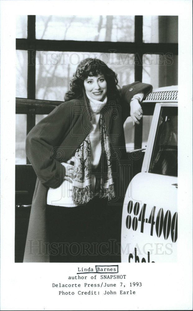 1993 Press Photo Linda Barnes Author of Snapshot - Historic Images