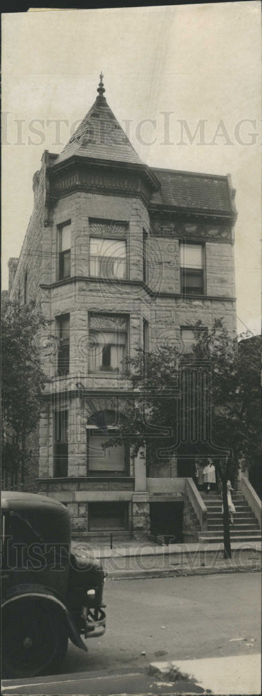 1935 Press Photo Ervin Lang Barry Ave Building Apartment - Historic Images