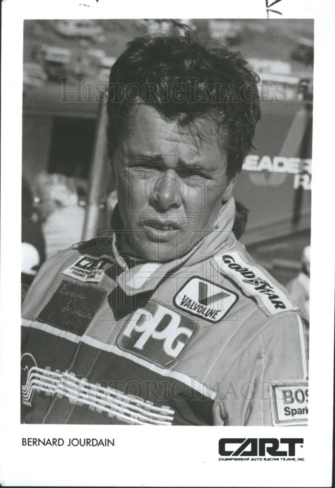 1989 Press Photo Picture of Bernard Jourdain, Auto-racer. - Historic Images