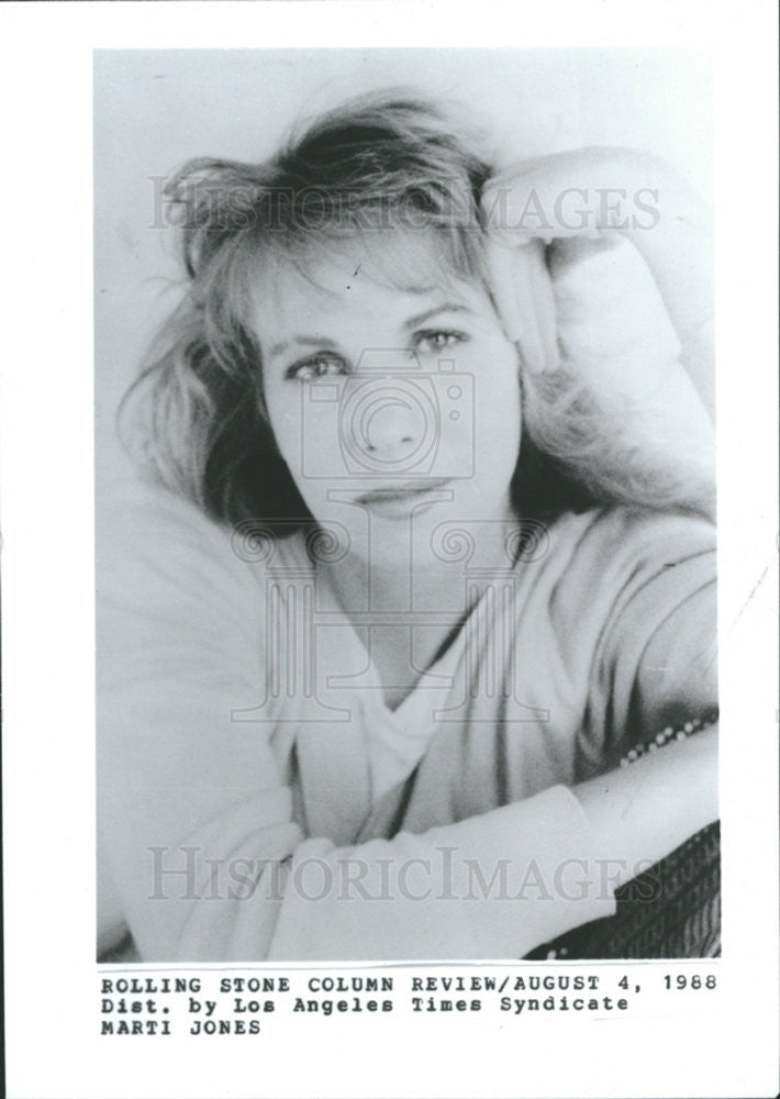 1988 Press Photo Marti Jones - Historic Images