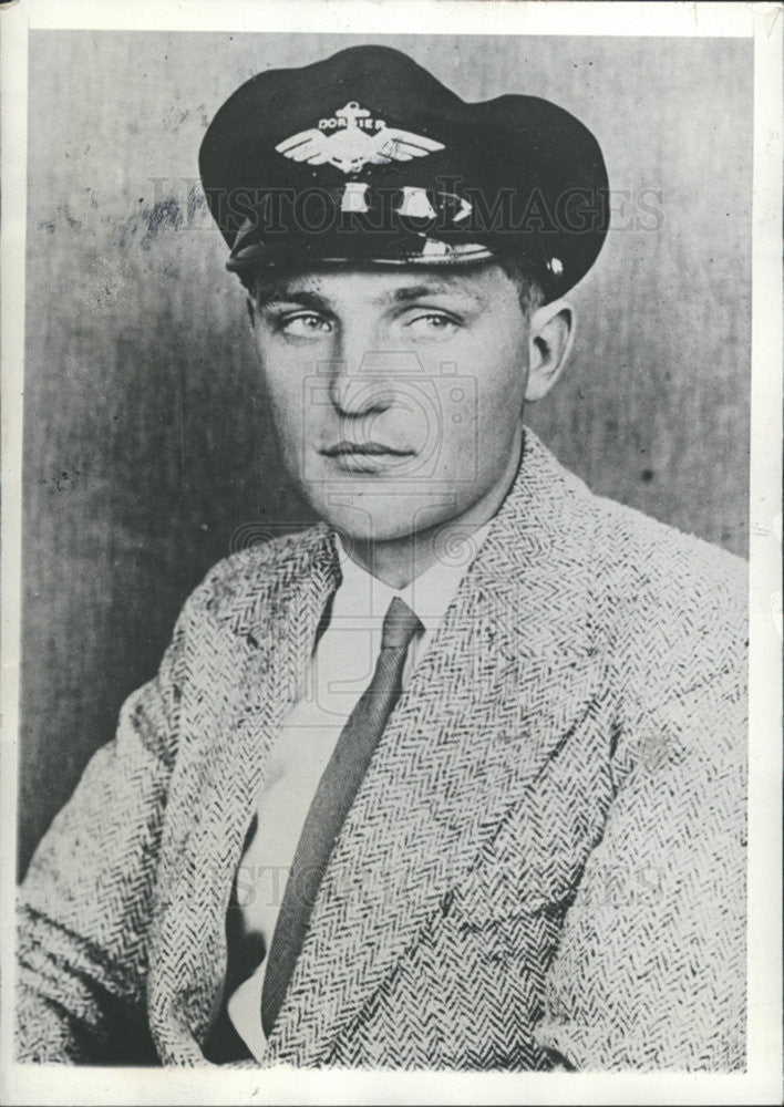 1930 Press Photo Henry Kiel Radio Officer Alterhein Switzerland - Historic Images
