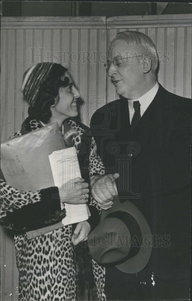 1938 Press Photo Graham Frank Dallas Texas Imogene Reddell Minneapolis - Historic Images