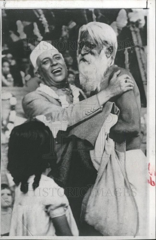 1954 Press Photo Premier Jawaharlal Nehru Indian Prime Minister Freedom Fighter - Historic Images