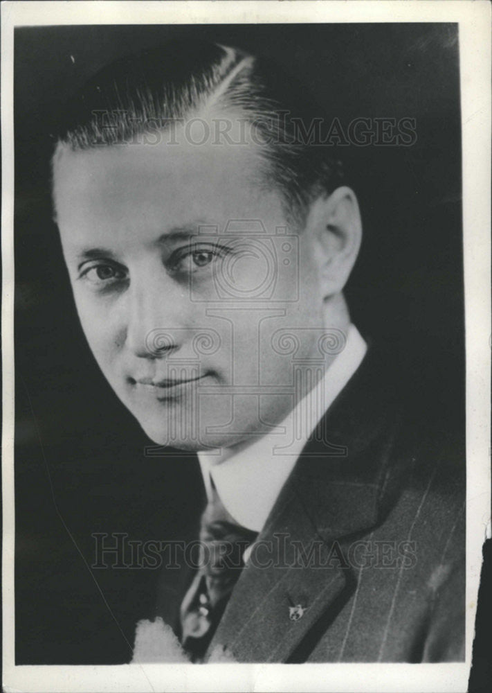 1934 Press Photo Martin L Davev Governor Ohio American Political Personality - Historic Images