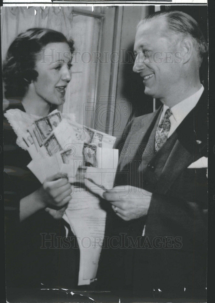 1935 Press Photo Governor Martin Davey Ohio - Historic Images