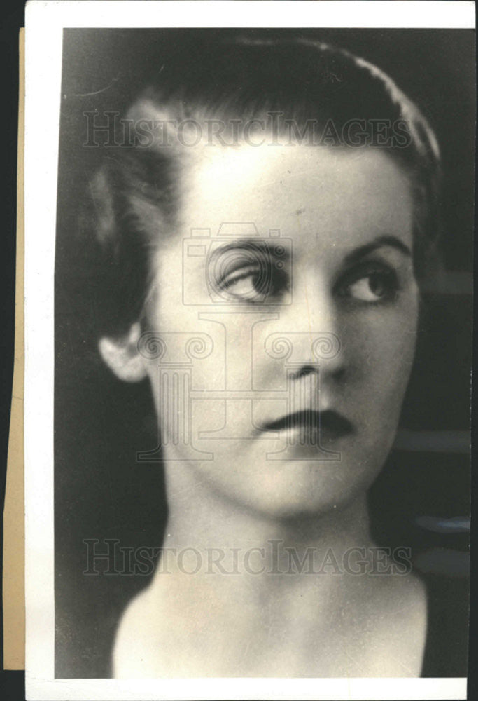 1934 Press Photo Miss Verona Gruenther to Wed LT. Garrison Daivdson - Historic Images