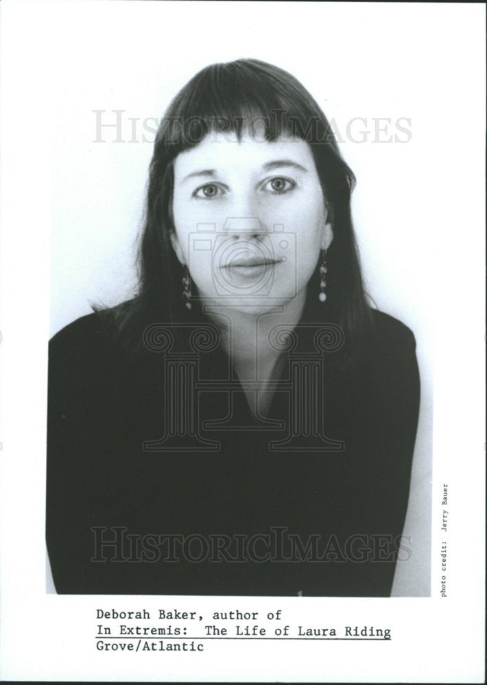 1993 Press Photo Deborah Baker Author - Historic Images