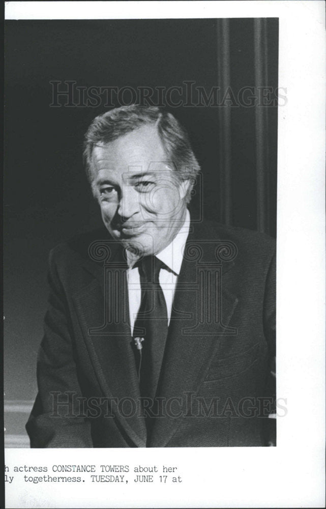 1980 Press Photo Hugh Downs,reporter TV commentator - Historic Images