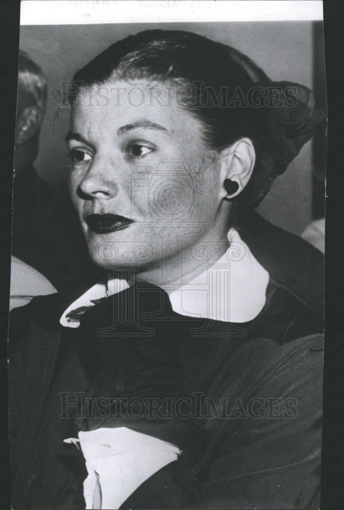 1951 Press Photo Mrs Badd Sehubery - Historic Images