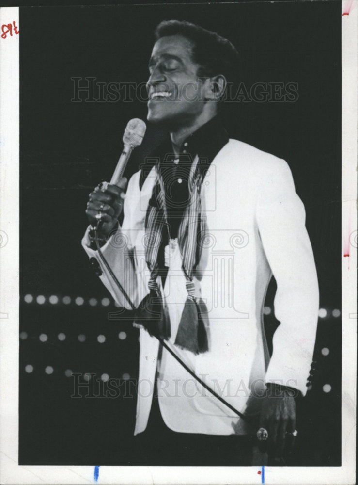 1981 Press Photo Sammy Davis Entertainer - Historic Images