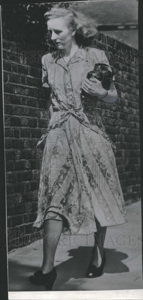 1949 Press Photo Ruth Khama Wife President Sereste Khama Ambulance Driver - Historic Images