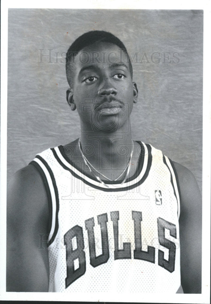 Press Photo Jo Jo English of Chicago Bulls - Historic Images